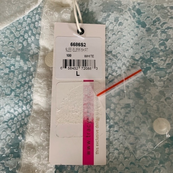 Tracy Reese Snake Burnout Sleeveless Collared Top - Picture 10 of 12